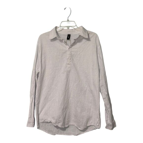 OUKU Tops - OUKU 100% linen shirt/tunic buttons adjustable sleeves XL